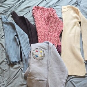 Zara Sweater Bundle- 3 Sweaters, 1 Sweater Dress And One Sweatshirt 11/12
